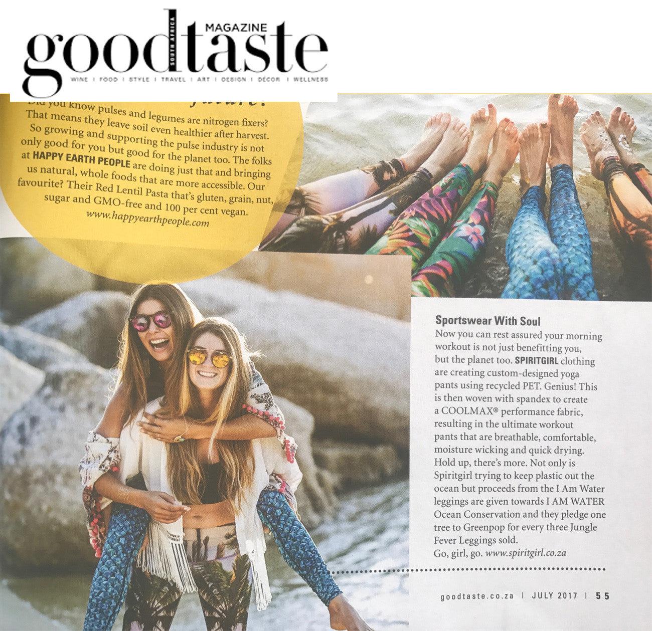 Spiritgirl in Goodtaste Magazine