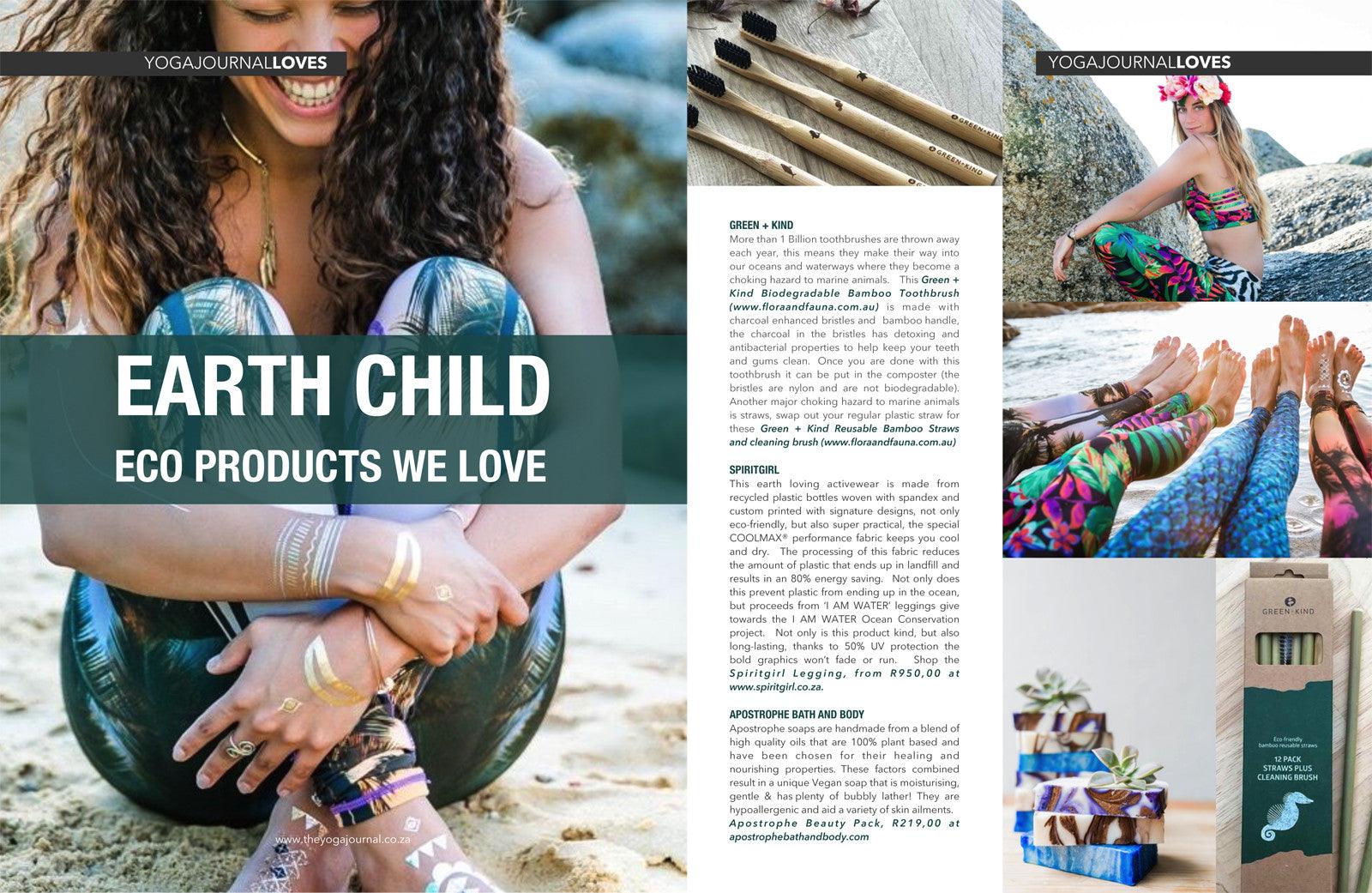 Spiritgirl featured in Yoga Journal - Spiritgirl Activewear