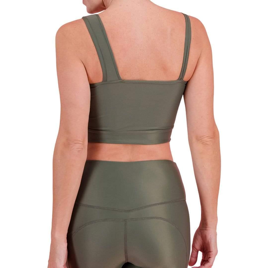 Off the shoulder crop top made from ECONYL® yarn - Spiritgirl Activewear