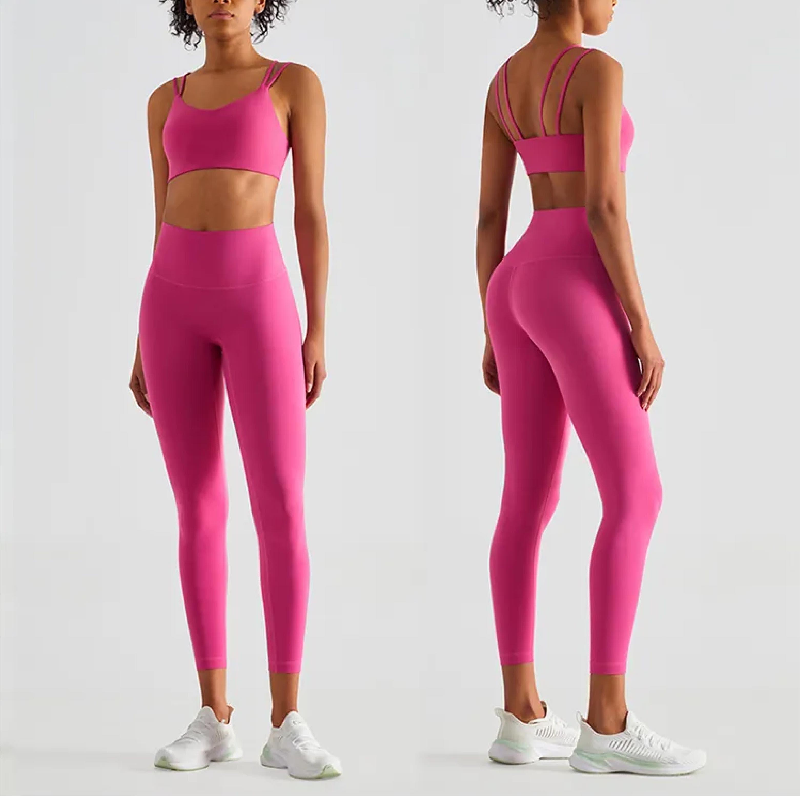 Soft Nuls yoga Leggings - pink - Spiritgirl Activewear