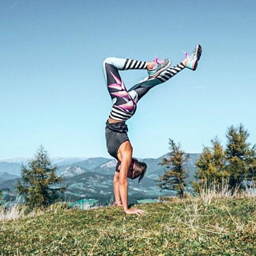 Women's high-waisted leggings - Birds Of Paradise - Spiritgirl Activewear
