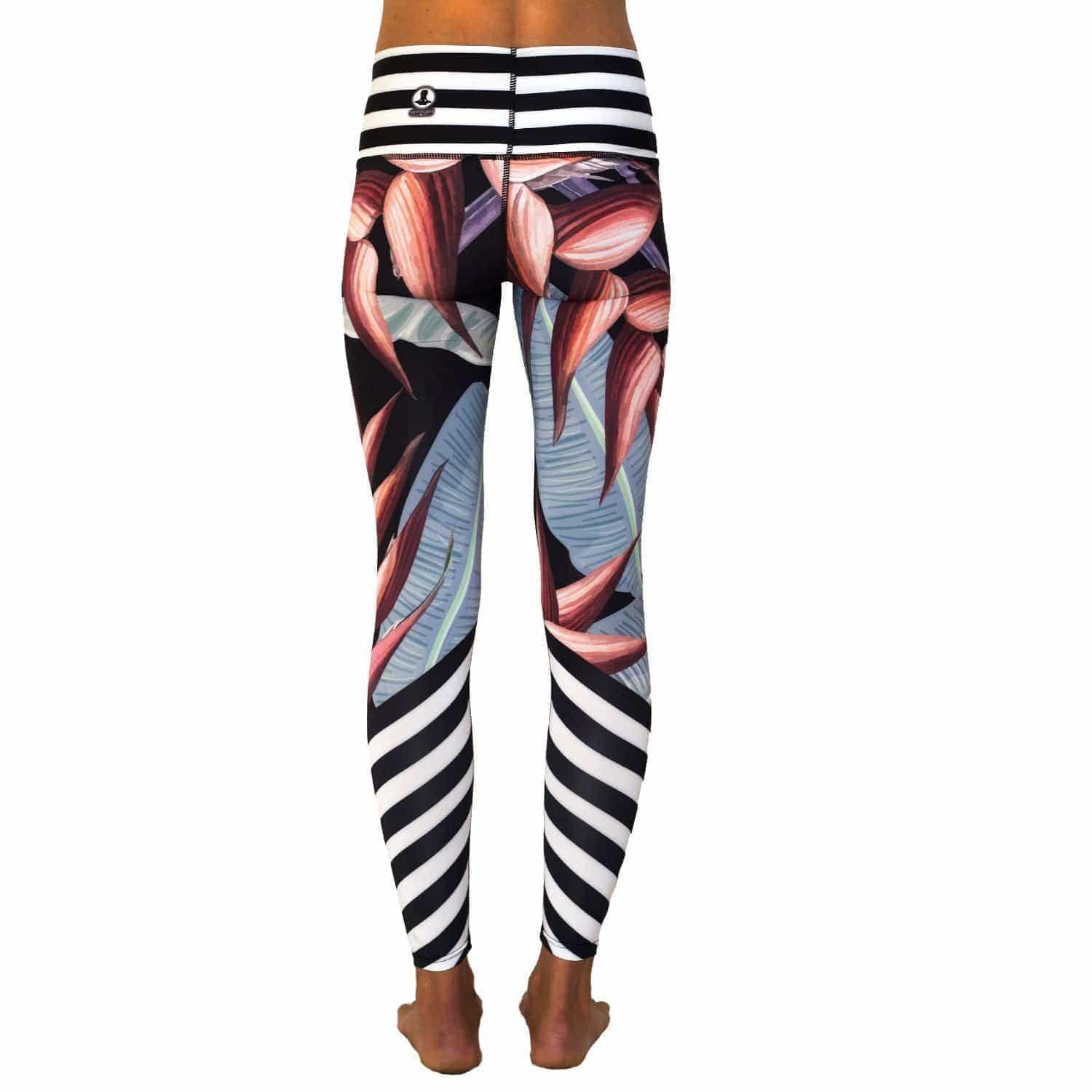 Women's high-waisted leggings - Birds Of Paradise - Spiritgirl Activewear
