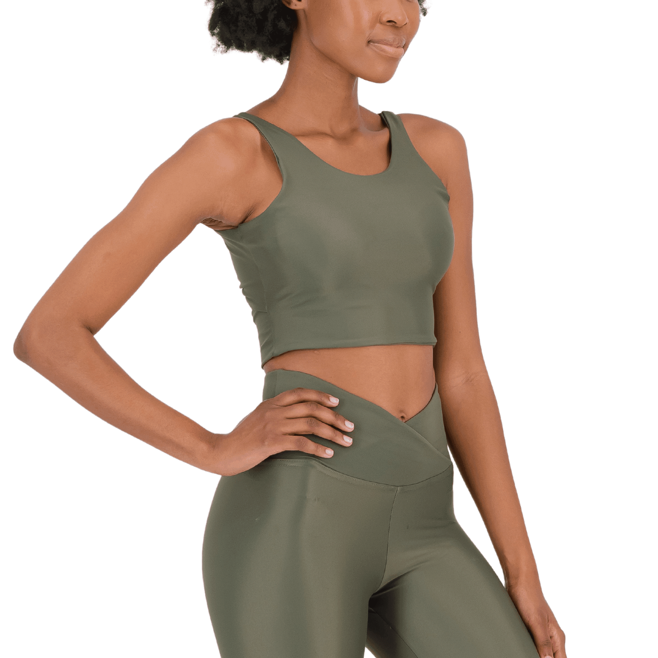 Active Wear Spiritgirl Activewear Twist back crop top made from ECONYL® yarn